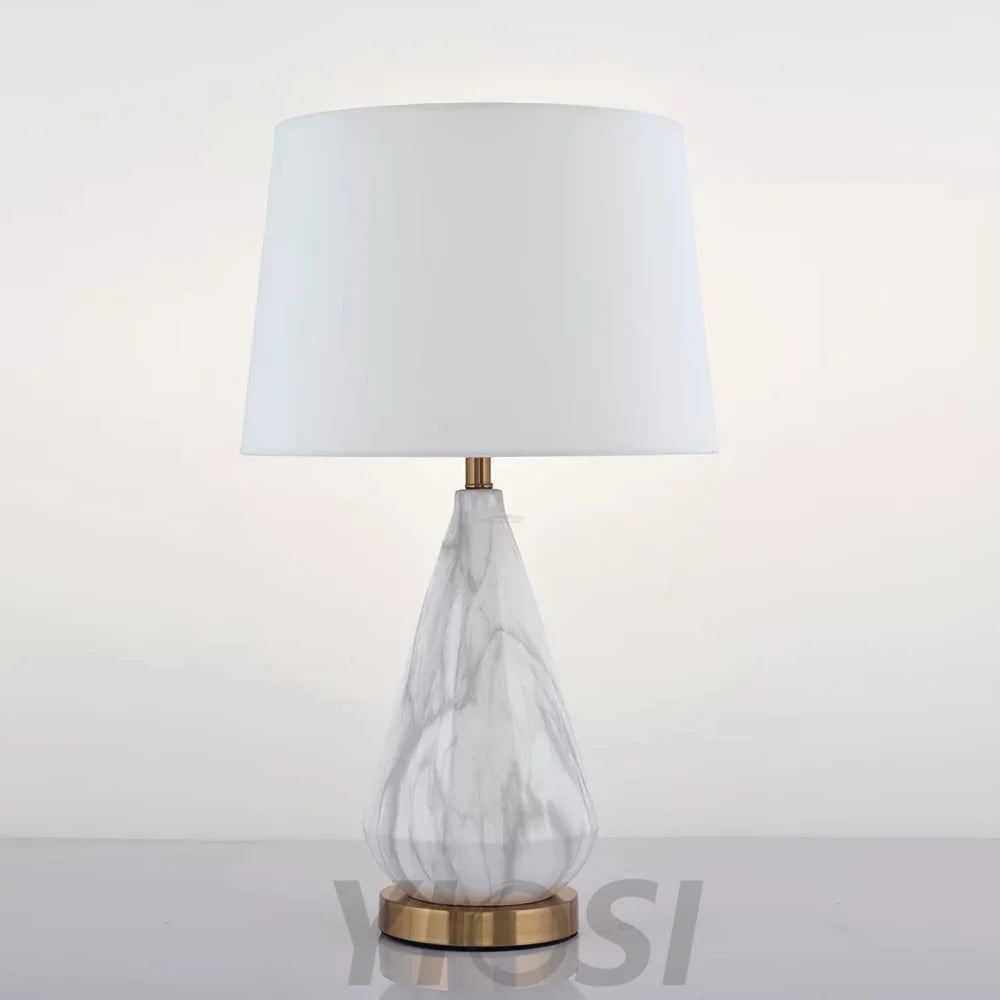 Marble Diamond Table Lamp - Alabaster-1-Yiosilamp