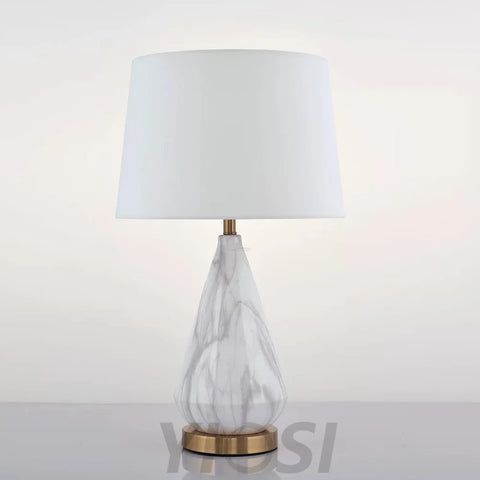 Marble Diamond Table Lamp - Alabaster-1-Yiosilamp