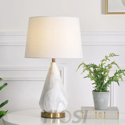 Marble Diamond Table Lamp - Alabaster-1-Yiosilamp