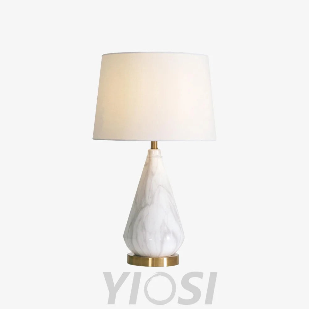 Marble Diamond Table Lamp - Alabaster-1-Yiosilamp