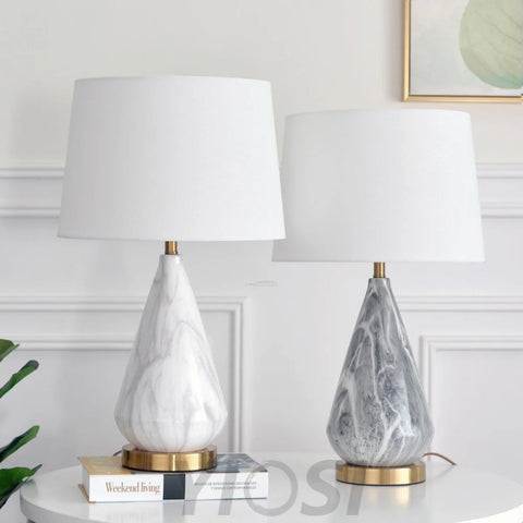 Marble Diamond Table Lamp - Alabaster-1-Yiosilamp