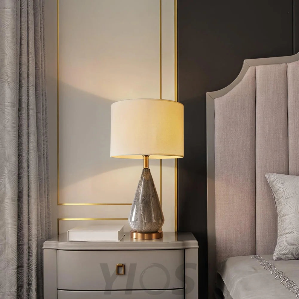 Marble Diamond Table Lamp - Alabaster-1-Yiosilamp