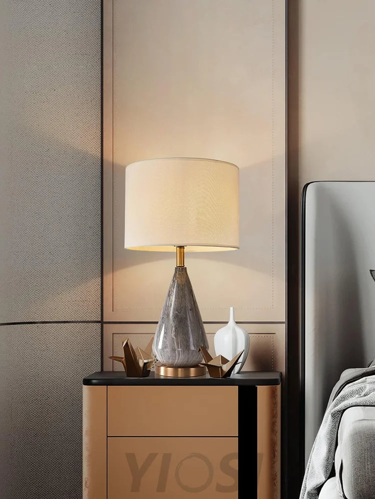 Marble Diamond Table Lamp - Alabaster-1-Yiosilamp