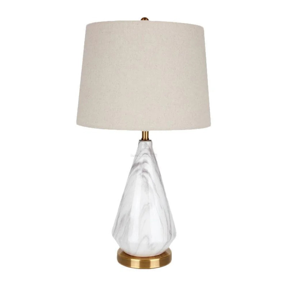 Marble Diamond Table Lamp - Alabaster-1-Yiosilamp