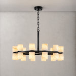 Alabaster Goblet Duo Linear Dining Pendant L1370 - Black – lights on