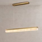 Alabaster Linear Dining Pendant 1200 - Copper – lights on