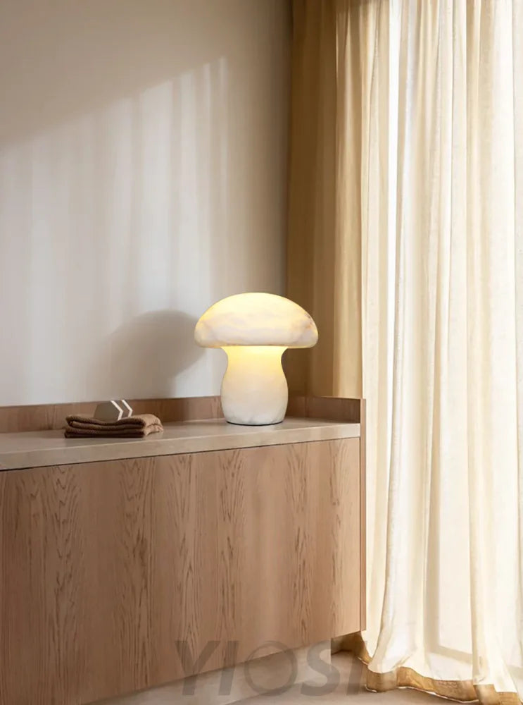 Marble Mushroom Table Lamp