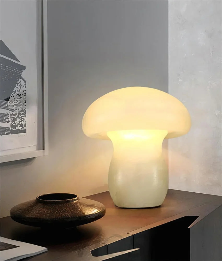 Marble Mushroom Table Lamp