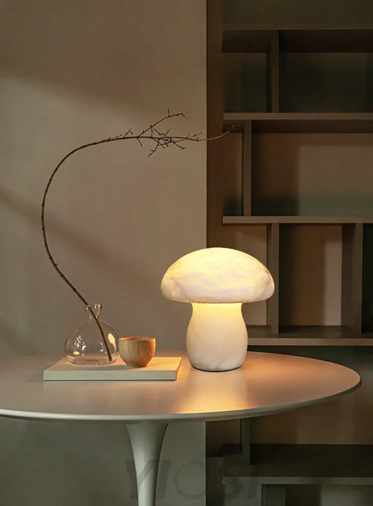 Marble Mushroom Table Lamp