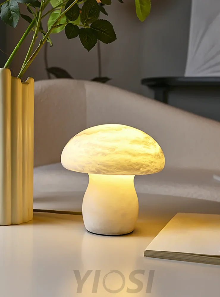 Marble Mushroom Table Lamp