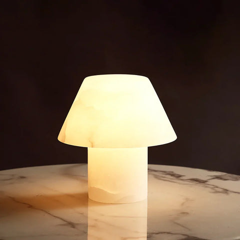 Marble Petra Stone House Table Lamp Dia 7.9″(20Cm) X H / Copper + White Us Plug