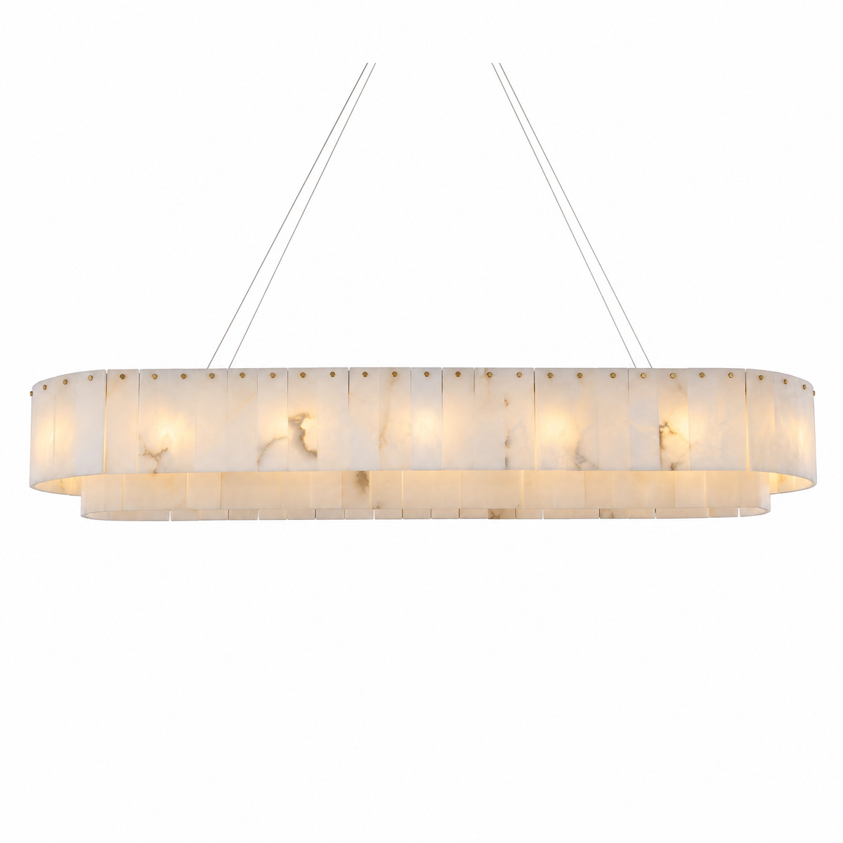 Marble Slice Chandelier Long 1370