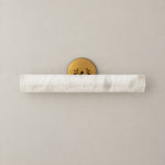 Alabaster Square Vanity Light 18 Inch - Gold – lights off