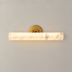 Alabaster Square Vanity Light 18 Inch - Gold – lights on
