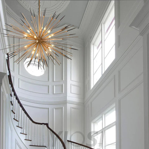 Marble Starburst Chandelier - Urchin-1-Yiosilamp