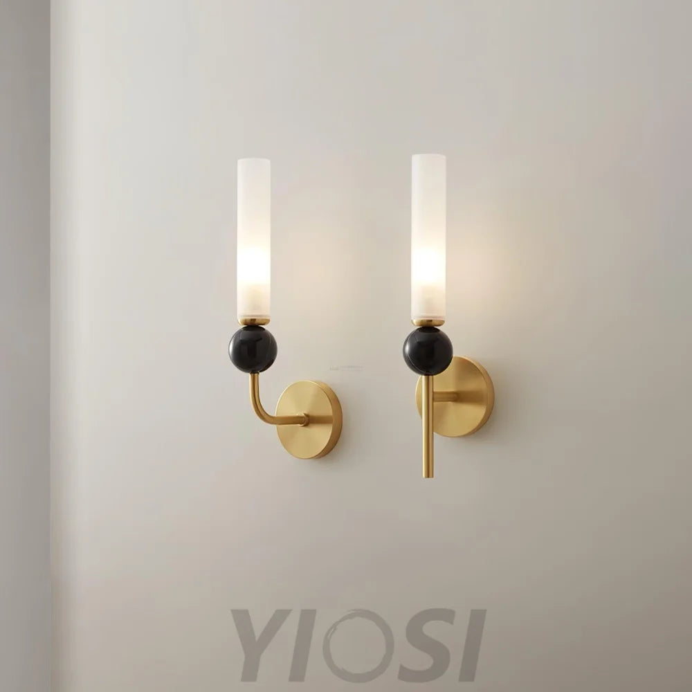 Marble Vertical Alabaster Wall Sconce - Yiosilamp