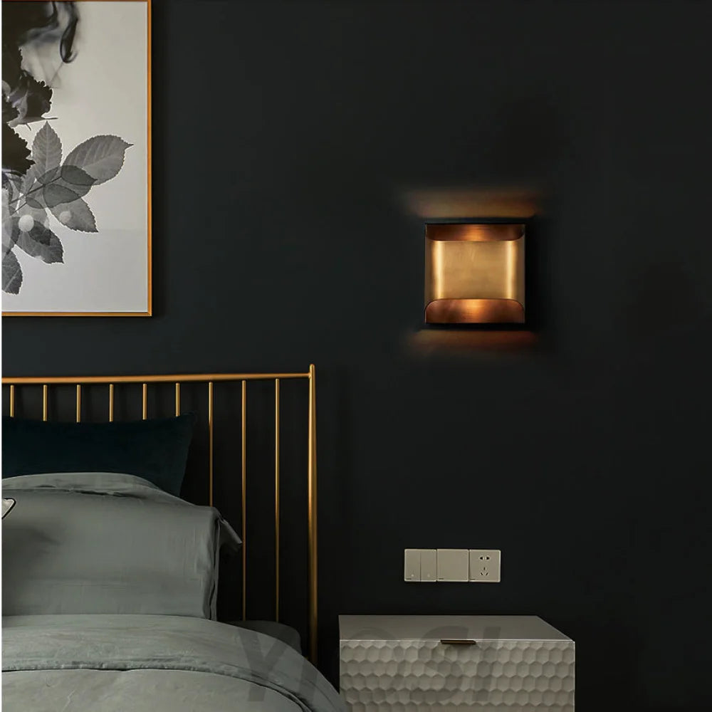 brass wall sconce