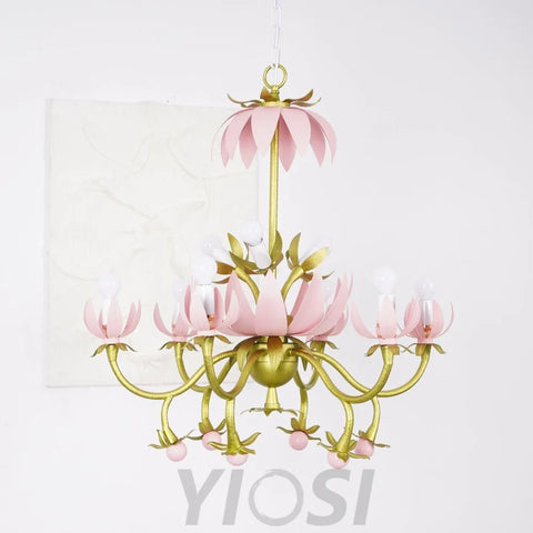 Mardi Gras Blossom Chandelier  Φ 25.6″ - -1-Yiosilamp