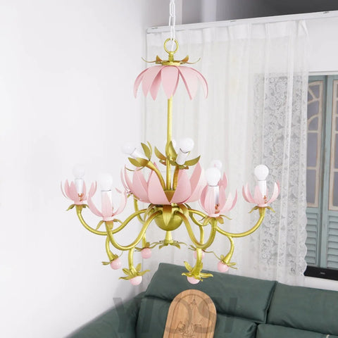 Mardi Gras Blossom Chandelier  Φ 25.6″ - -1-Yiosilamp