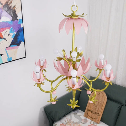 Mardi Gras Blossom Chandelier  Φ 25.6″ - -1-Yiosilamp