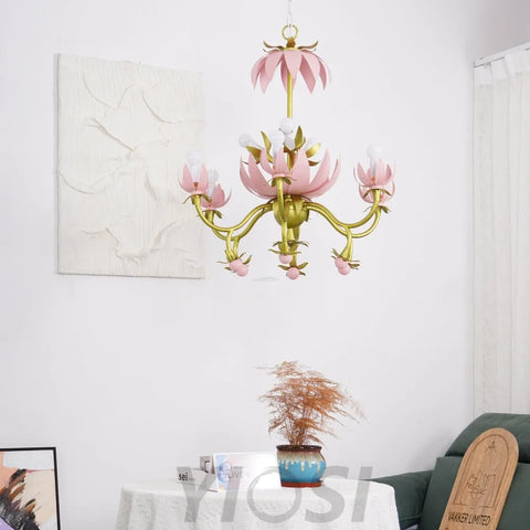 Mardi Gras Blossom Chandelier  Φ 25.6″ - -1-Yiosilamp