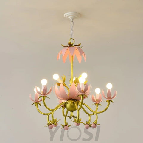 Mardi Gras Blossom Chandelier  Φ 25.6″ - -1-Yiosilamp