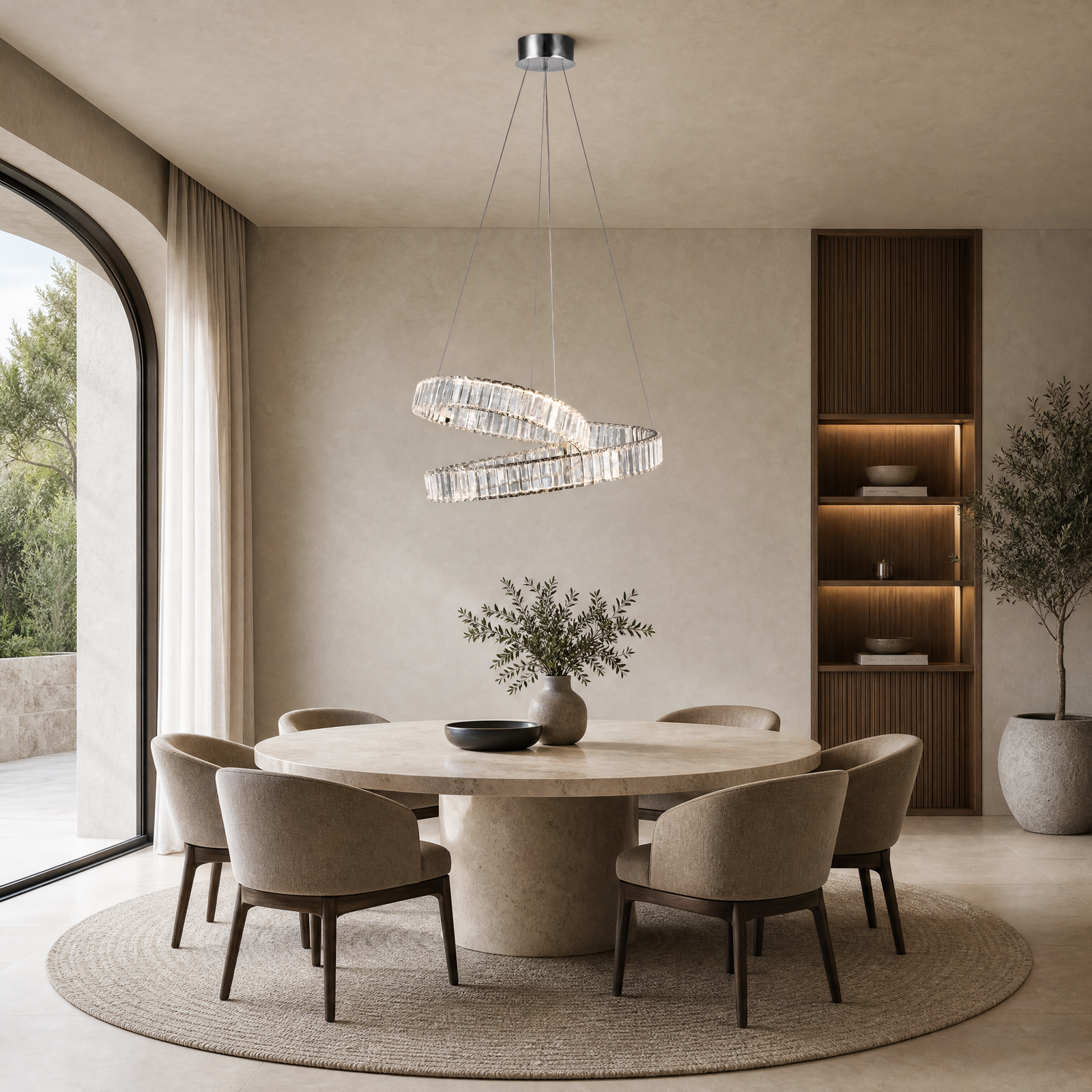 Marea Chrome Chandelier