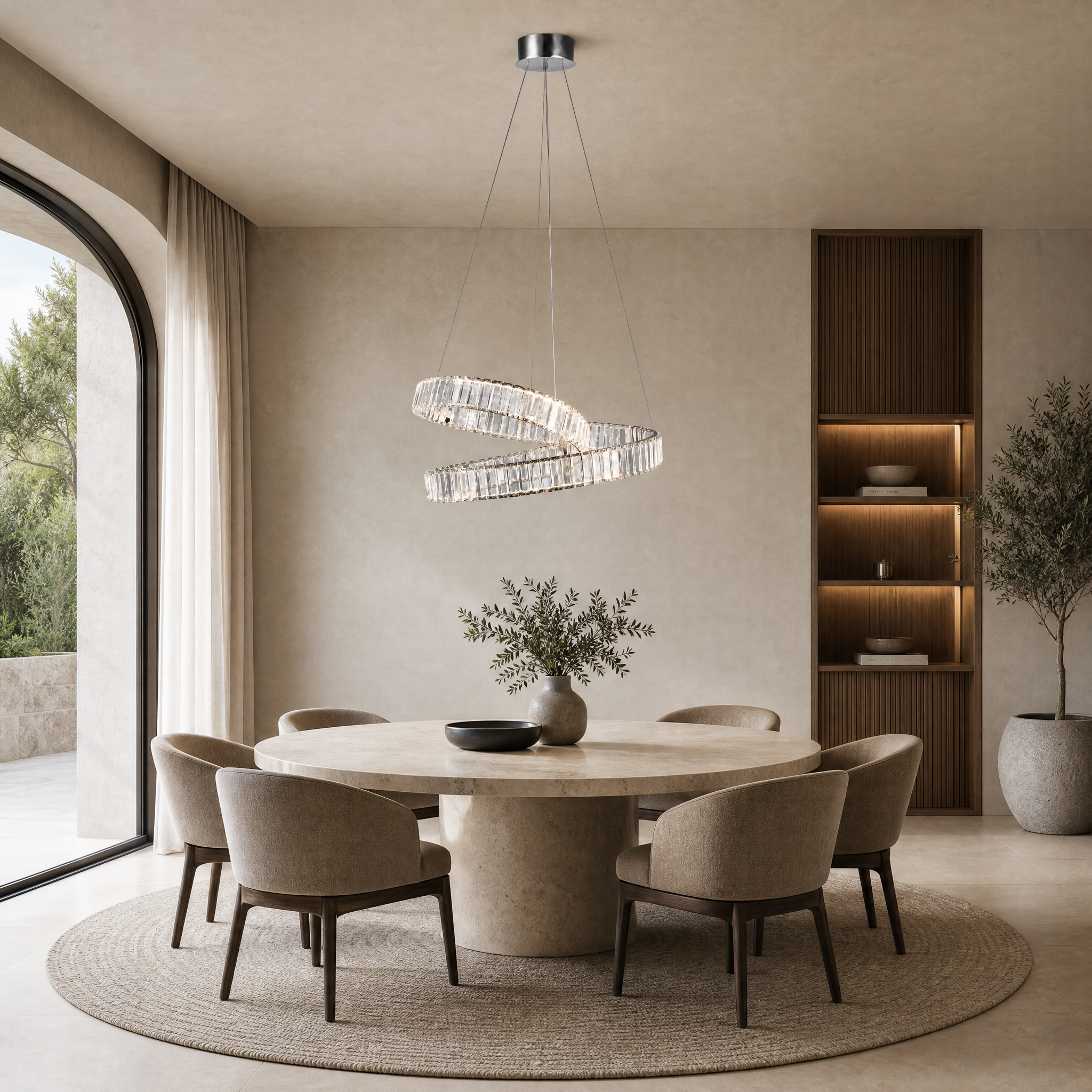 Marea Chrome Chandelier
