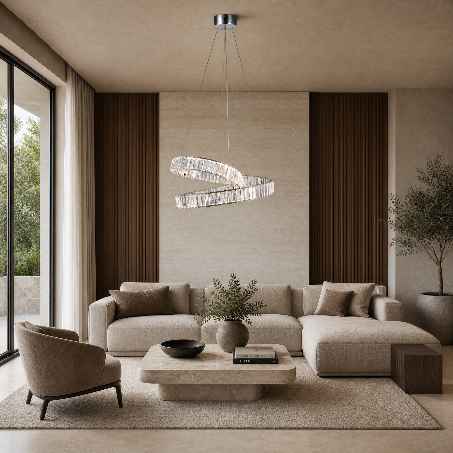Marea Chrome Chandelier