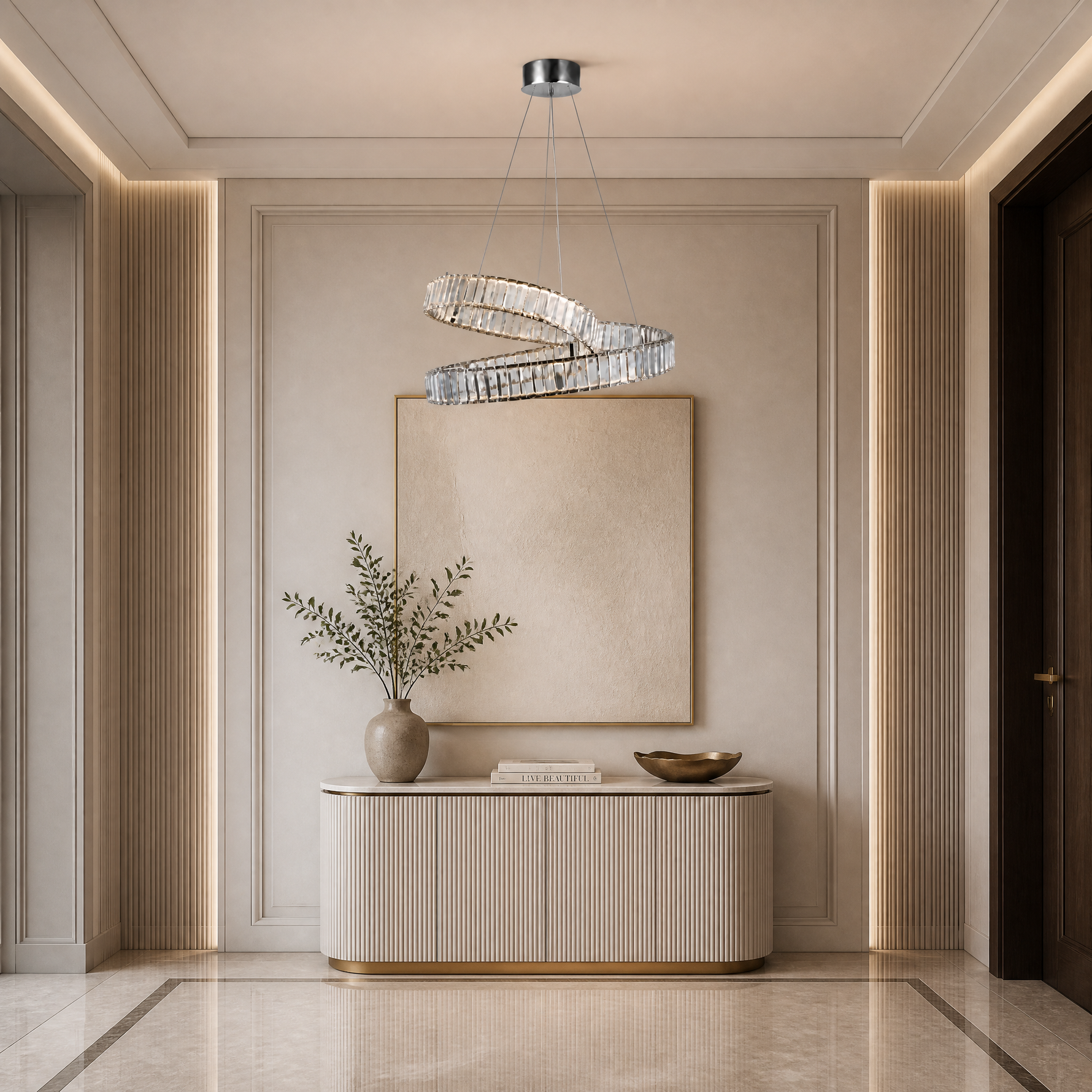 Marea Chrome Chandelier
