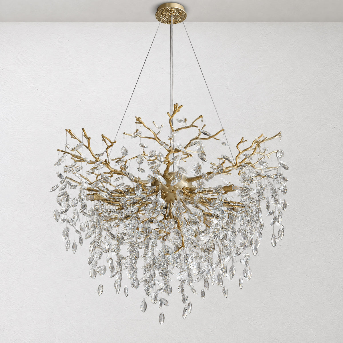 Marquise Branch Semicircle Round Pendant 1000 - Copper – lights off
