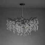 Marquise Branch Semicircle Round Pendant 760 - Matte Black – lights off