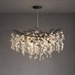 Marquise Branch Semicircle Round Pendant 760 - Matte Black – lights on