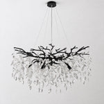 Marquise Branch Semicircle Round Pendant 760 - Matte Black – lights off