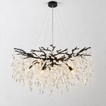 Marquise Branch Semicircle Round Pendant 760 - Matte Black – lights on