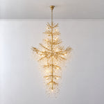 Marquise Double-Layer Branch Staircase Chandelier 2300 - Gold – lights on