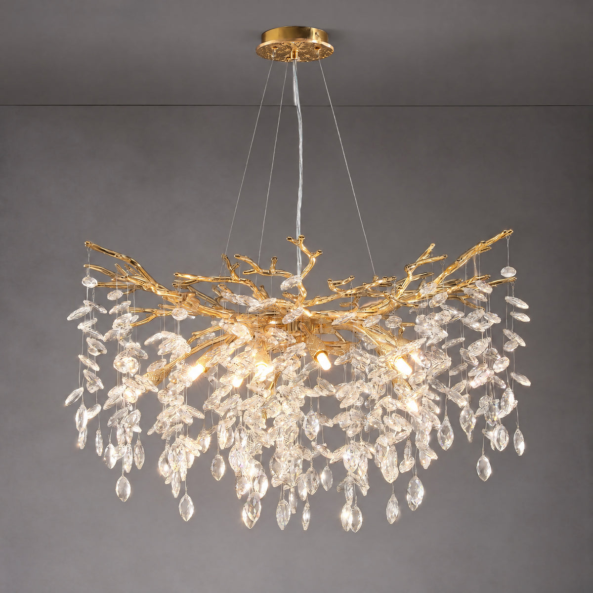 Marquise Round Pendant 760 - Gold (New Color)