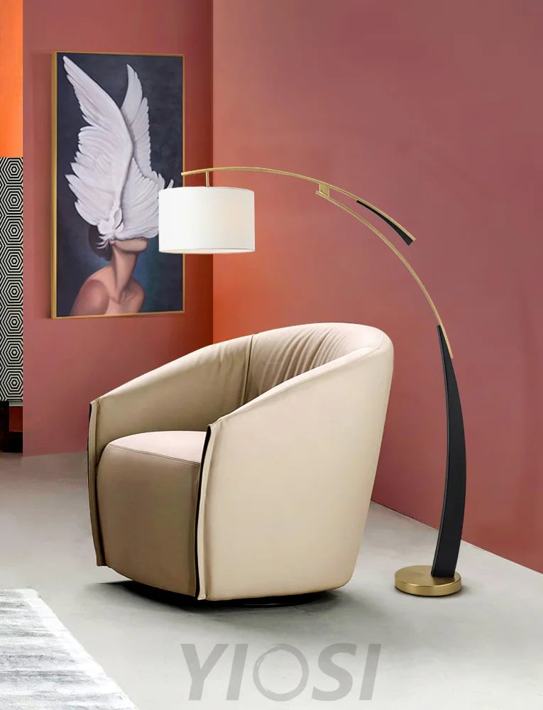 Matterhorn Arc Floor Lamp  L 47.2″ - Bent-1-Yiosilamp