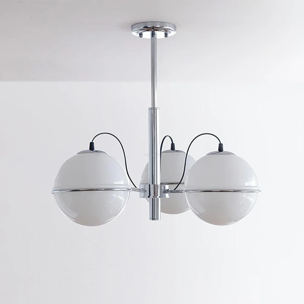 McCarren Chandelier ∅ 20.5″ - Bend, Marshmallow Chandelier-1-Yiosilamp