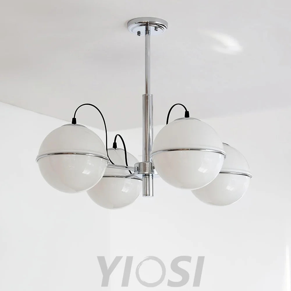 McCarren Chandelier ∅ 20.5″ - Bend, Marshmallow Chandelier-1-Yiosilamp