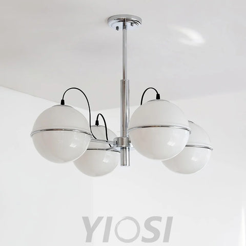 McCarren Chandelier ∅ 20.5″ - Bend, Marshmallow Chandelier-1-Yiosilamp