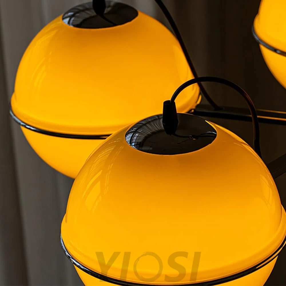 McCarren Chandelier ∅ 20.5″ - Bend, Marshmallow Chandelier-1-Yiosilamp
