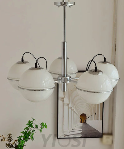 McCarren Chandelier ∅ 20.5″ - Bend, Marshmallow Chandelier-1-Yiosilamp