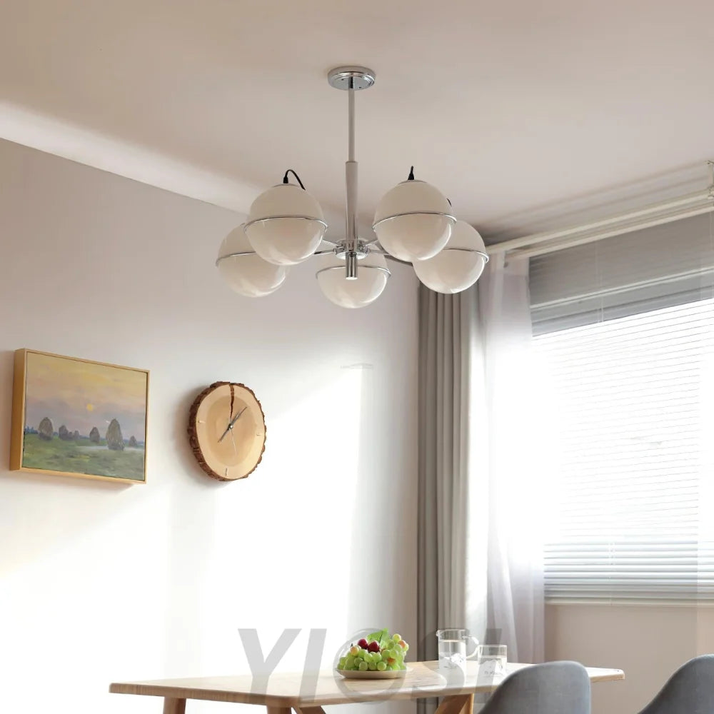 McCarren Chandelier ∅ 20.5″ - Bend, Marshmallow Chandelier-1-Yiosilamp