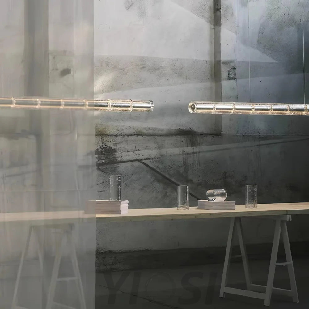 Mcdade Segmented Glass LinearChandelier - Bar-1-Yiosilamp