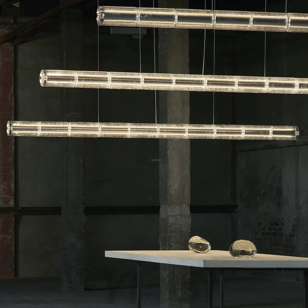 Mcdade Segmented Glass LinearChandelier - Bar-1-Yiosilamp