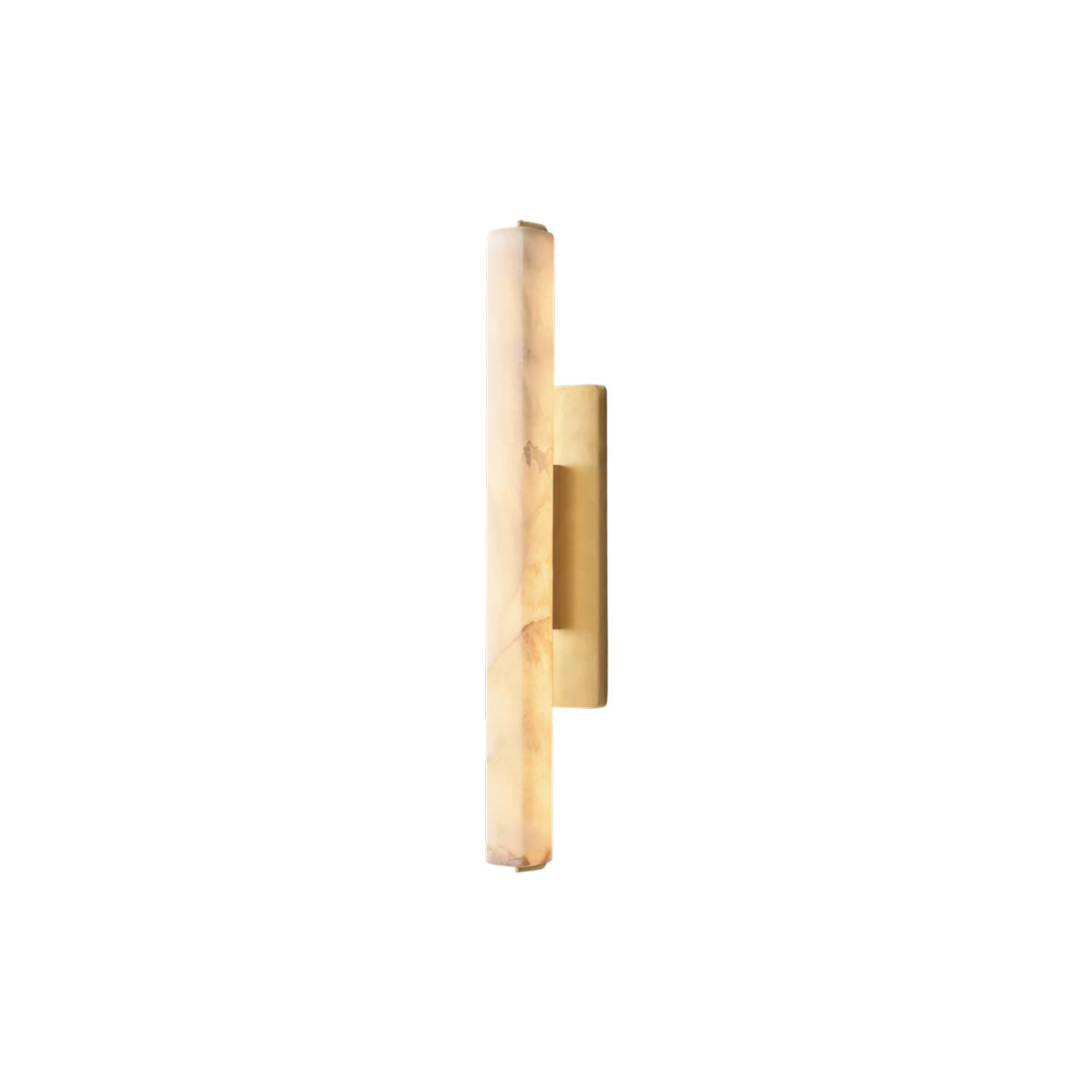Elegant Alabaster Handcrafted Brass and Bronze Wall Sconce 25“ / Brass