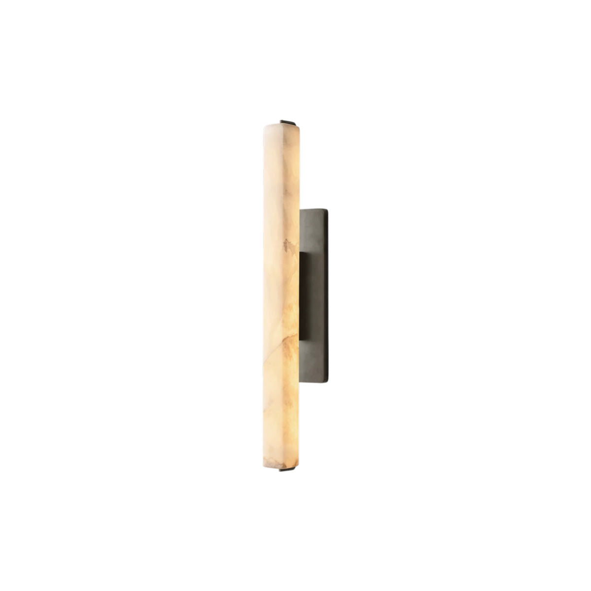 Elegant Alabaster Handcrafted Brass and Bronze Wall Sconce 25“ / Bronze