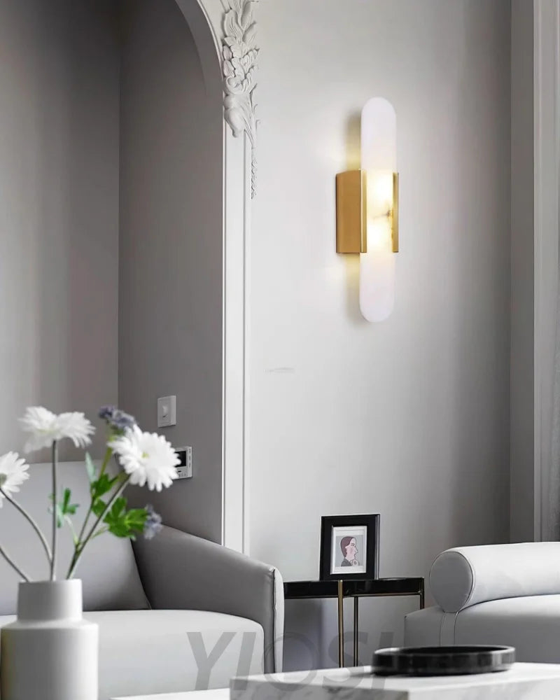 Melange Alabaster Wall Lamp - Yiosilamp