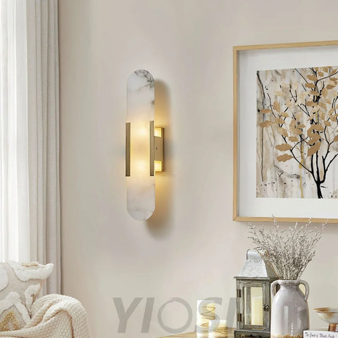 Melange Alabaster Wall Lamp - Yiosilamp